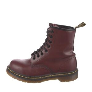 ❌SOLD❌ Dr. Martens Maroon Learher Combat Boots Size 7